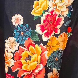 Farm Rio Long Flower Pattern Dress